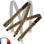 Bretelles beige homme