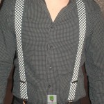 Bretelles homme damier