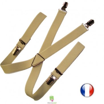 Bretelles beige enfant