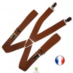 Bretelles marron enfant