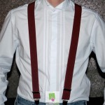 Bretelles bordeaux