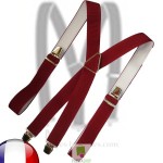 Bretelles bordeaux