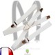 Bretelle homme blanche