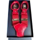 Bretelles homme Cotton Park rouge CUIR ET BOUTONS