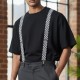 Bretelles homme à pinces motif damier | Bretelles élégantes pour homme – Mes-bretelles.com