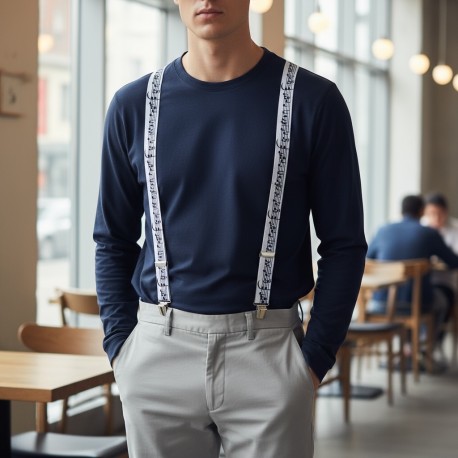 Bretelles pour homme partitions de musique