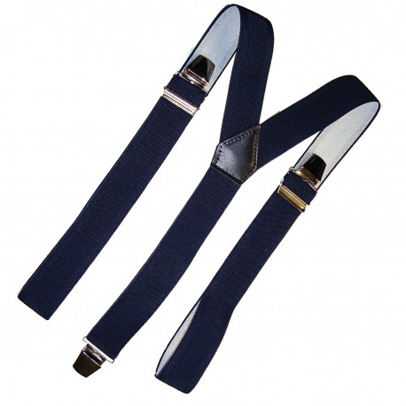 Bretelle homme bleu marine