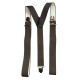 Bretelle homme marron format Y 3 bandes