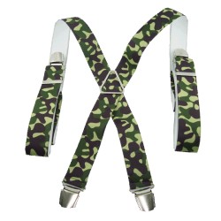 Bretelles chasse camouflage vert