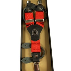 Bretelles De Pantalon Rouges Réglables Pour Homme - Accessoire Parfait Pour Costume De Père Noël Ou Fête De Noël
