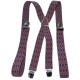 Bretelles homme losanges rouge