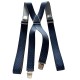 Bretelles fantaisie croisillons bleu homme