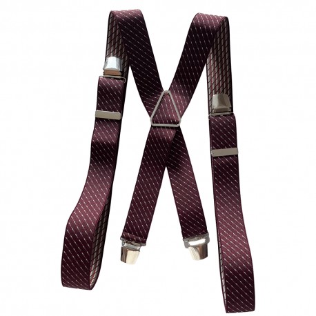 Bretelles homme bordeaux zigoto