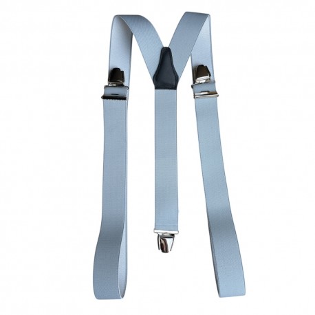 Bretelle homme gris clair 120 cm