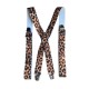 bretelles pour homme ou felmme theme leopard
