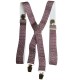 Bretelle homme classiques couleur bordeaux et blanc