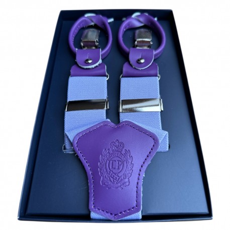 bretelles pinces et boutons cotton park mauve