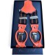Bretelles homme originales orange et noir cotton park