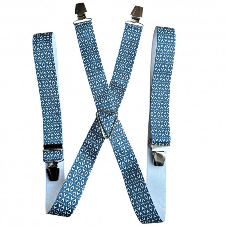 Bretelles homme legende bleu canard