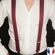 Bretelles homme bordeaux